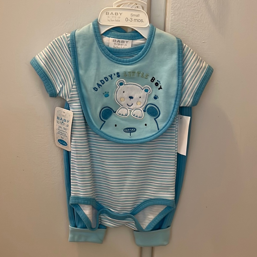 NEW 3 Piece Baby Boy Outfit